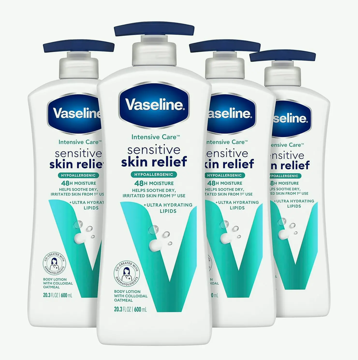 Intensive Body Lotion Sensitive Relief, 4 Count, 20.3 oz
