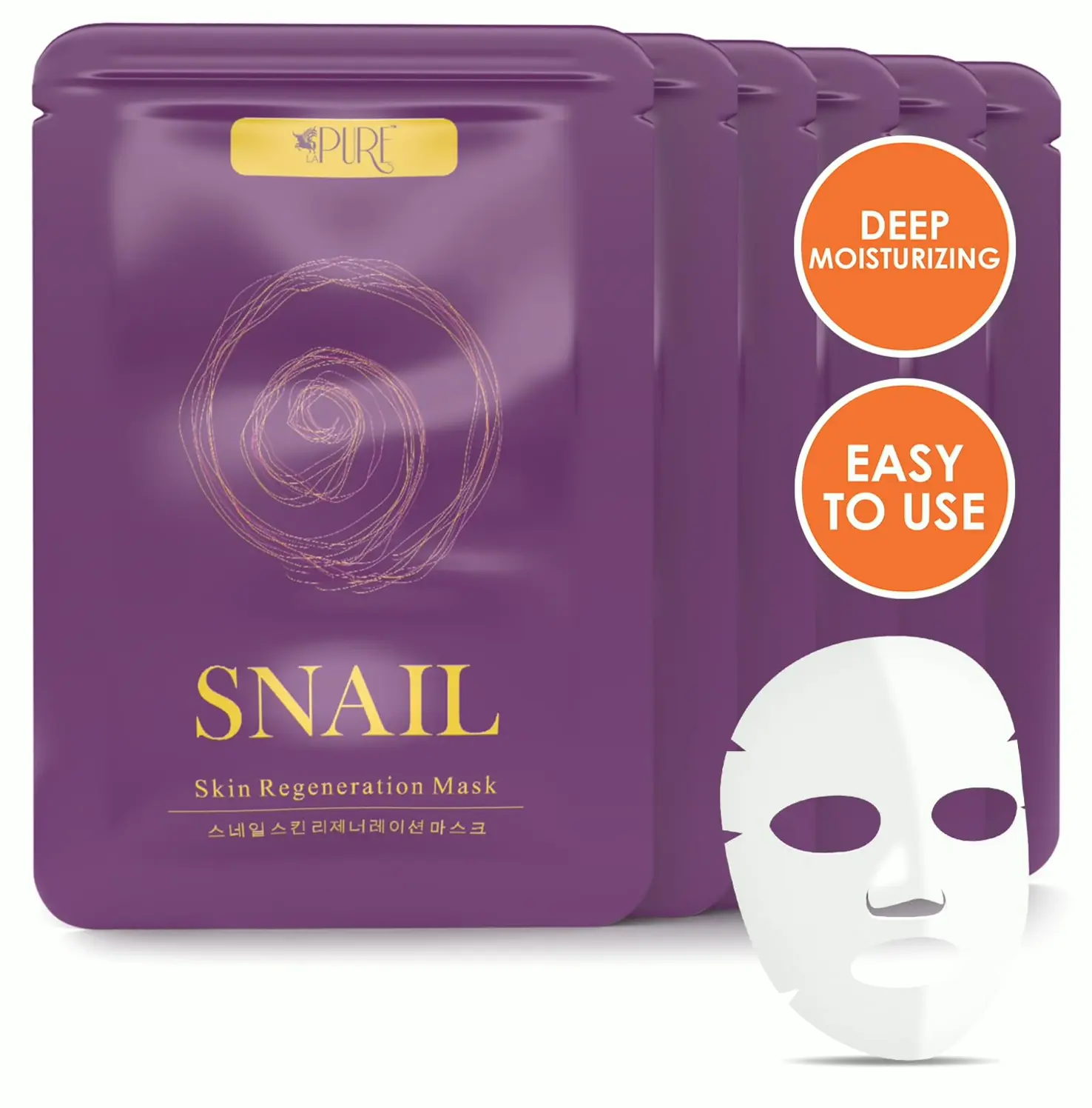 Asian Mucin Face Sheet - 10ct Anti Wrinkle Masks