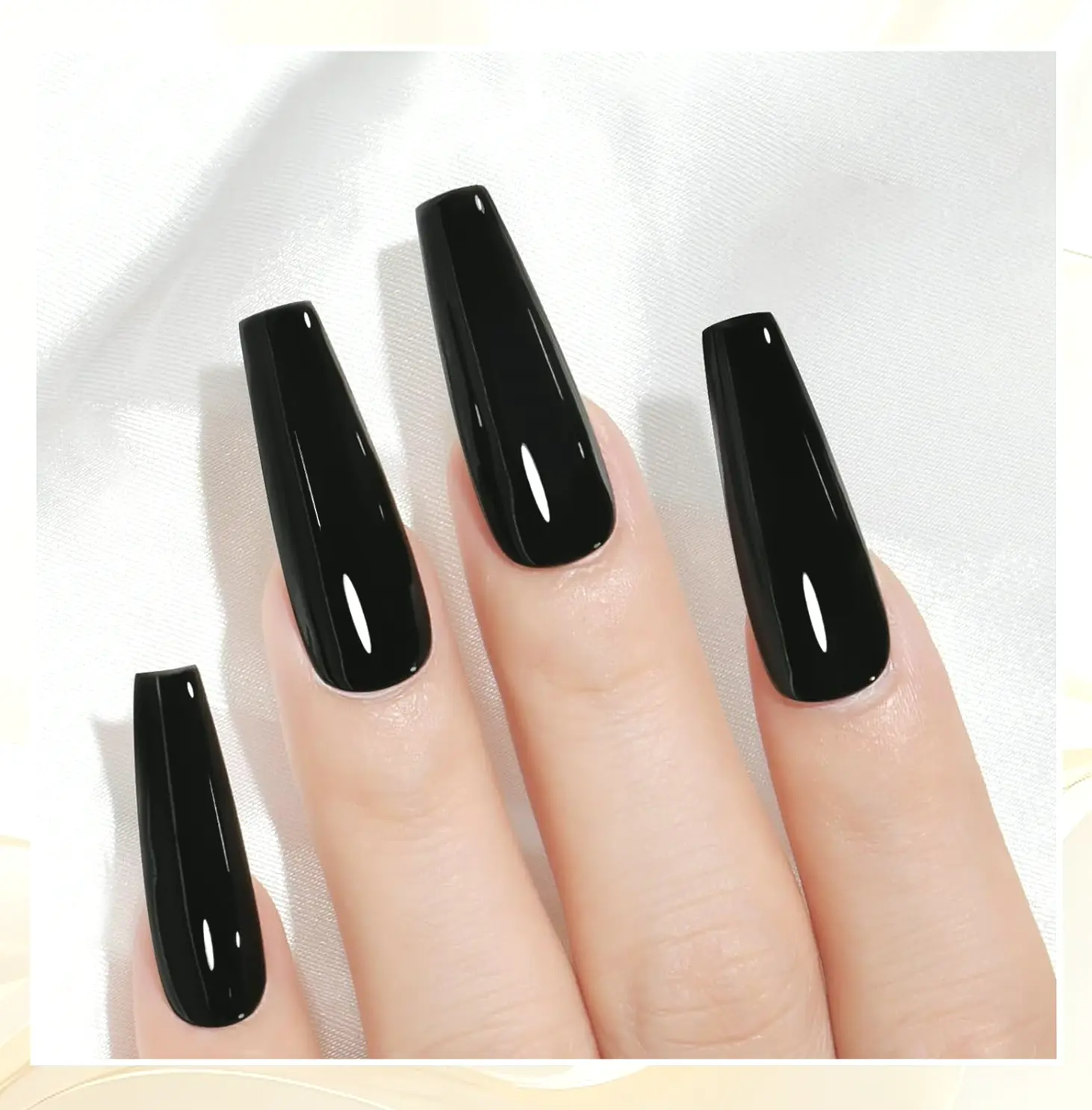 Polish Manicure Paint Black15ML Off UV Design