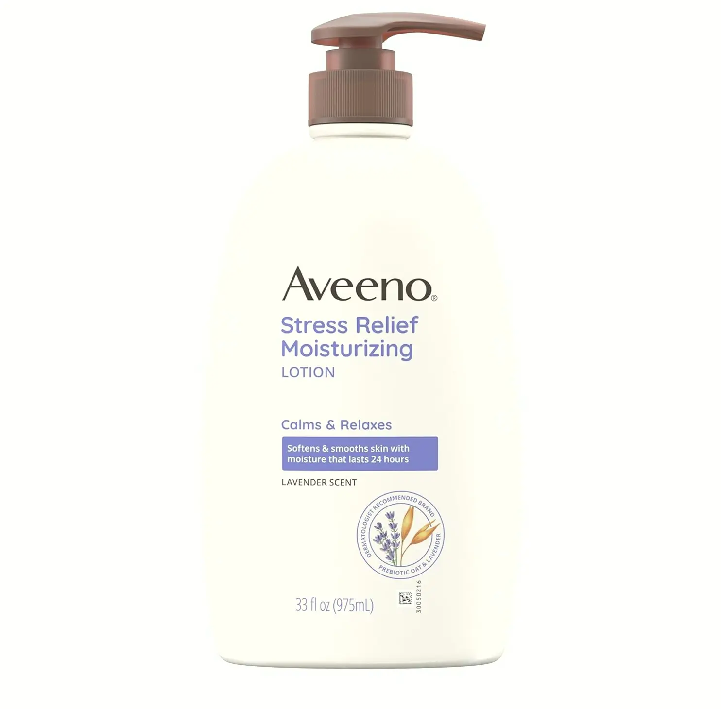Aveeno Stress Relief Body Lotion with Lavender 33 Oz