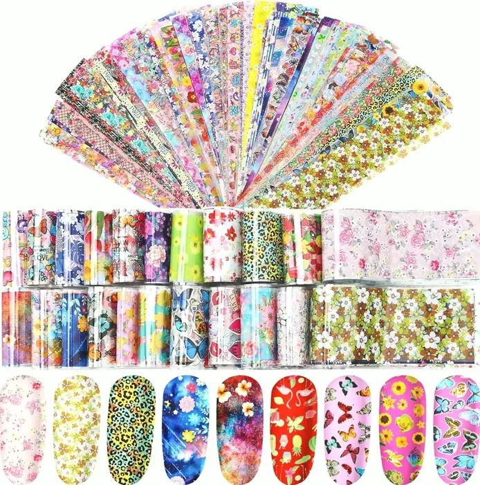 300 Sheets Nail Art Foil Transfer Sticker Kit