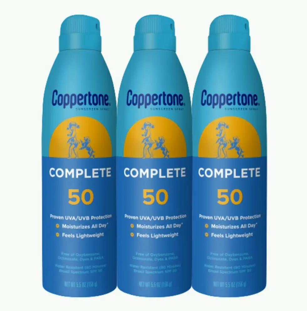 Coppertone's SPF50 Spray Sunscreen, Waterproof, 5.5-Ounce Triple Pack
