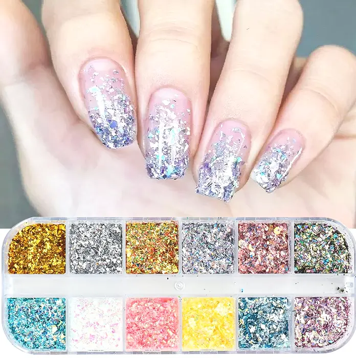Distinct Manicure Foil Fragments Glitter