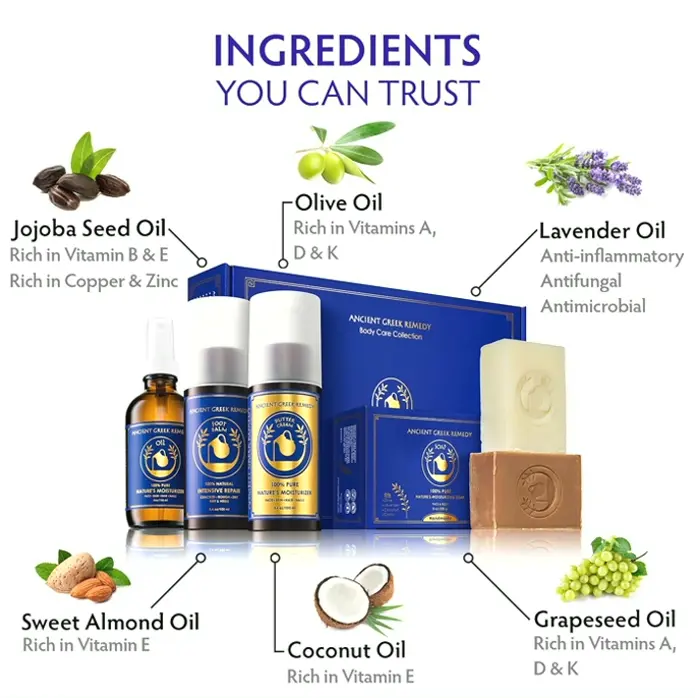 Natural Skin Care Present Kit - Lavender-Scented Spa Basket