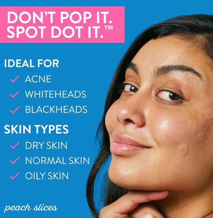 Peach Slices Acne Spot Dots: Hydro Patch Patches (Vegan)