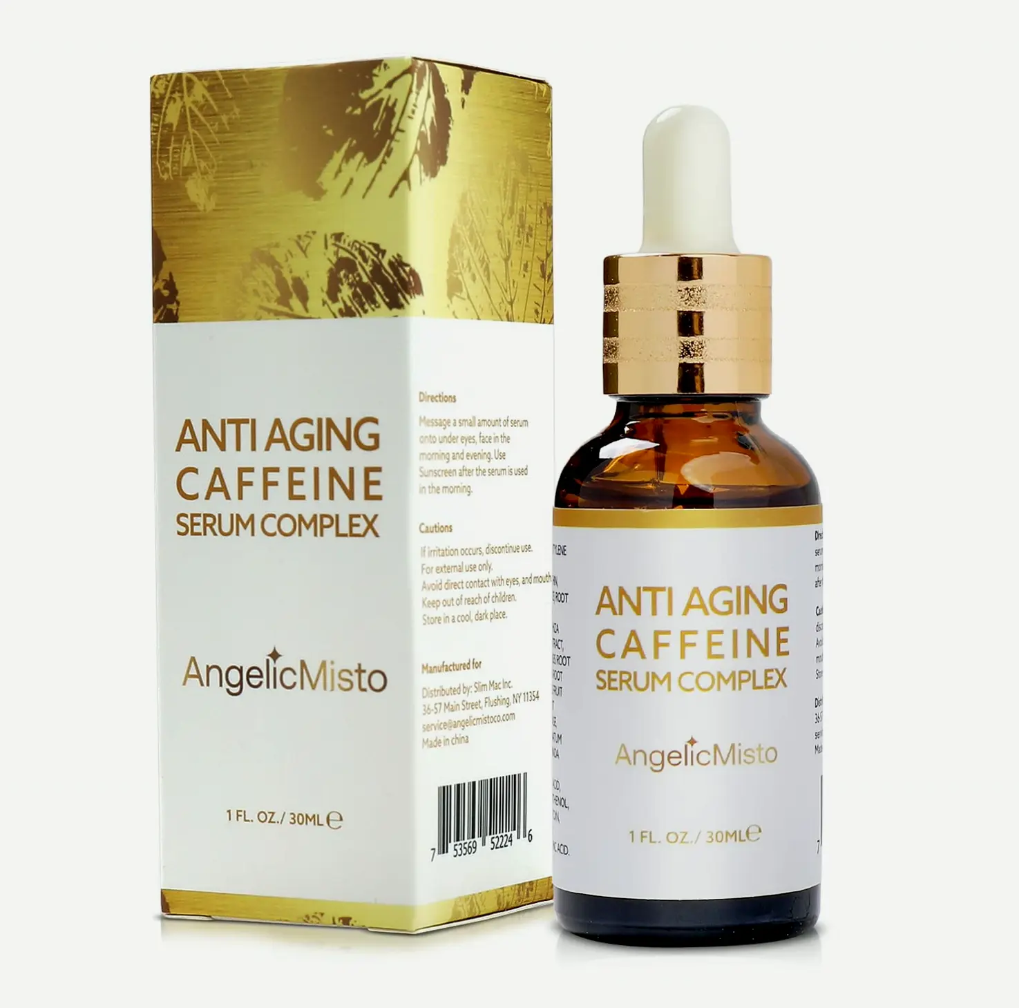 HeavenlyMist Caffeine Eye Cream for Shadowy Rings and Puffiness – 1oz