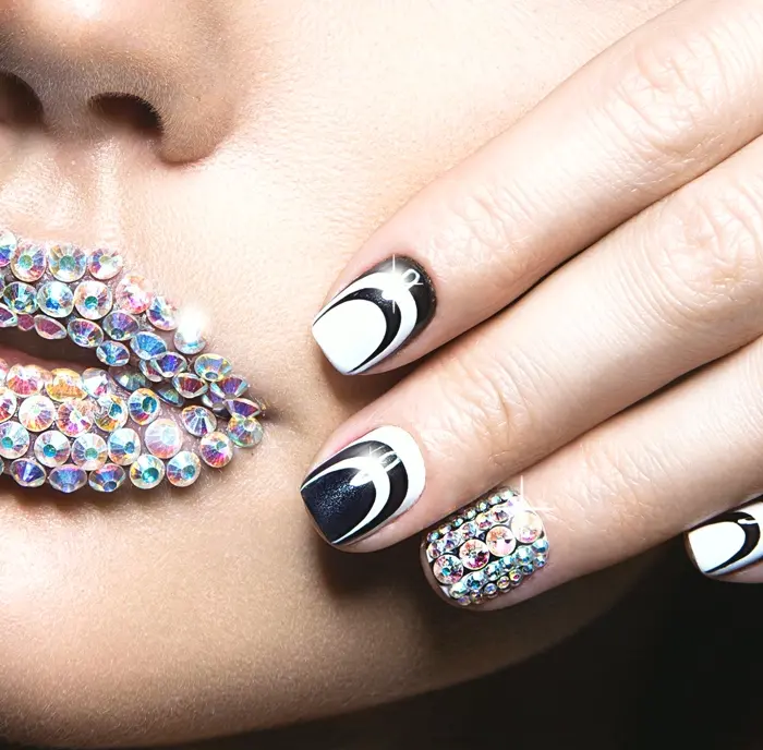 Nail Art Kit for Girls with Rhinestones