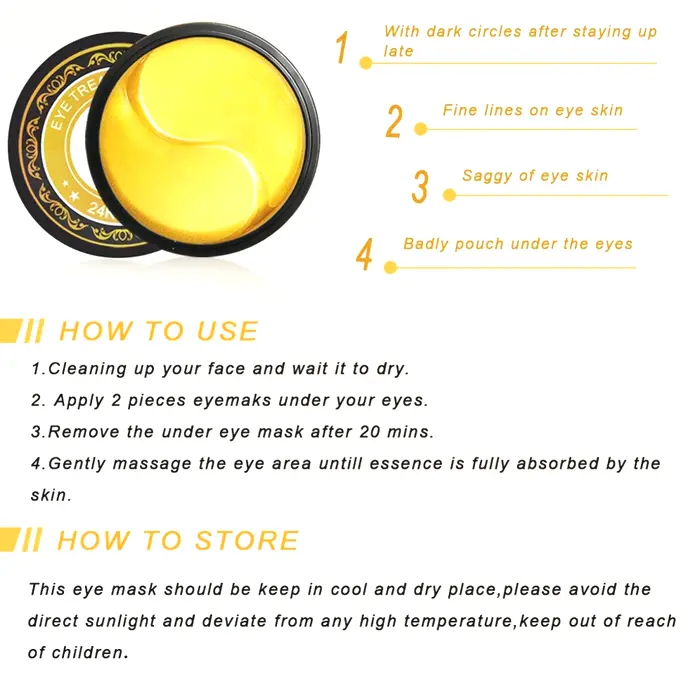 Luxurious Under Eye Masks - Set Including Collagen