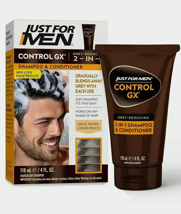 Men's Control GX Grey Reduction 2-in-1 Hair Wash & Condition