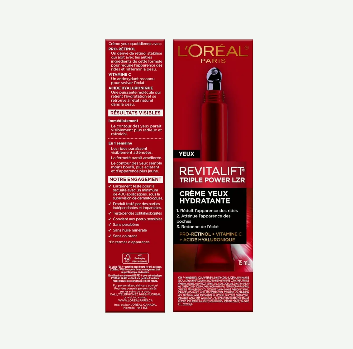 L’Oreal Parisian Revive Triple Power Anti-Age Eye Cream, 0.5 oz