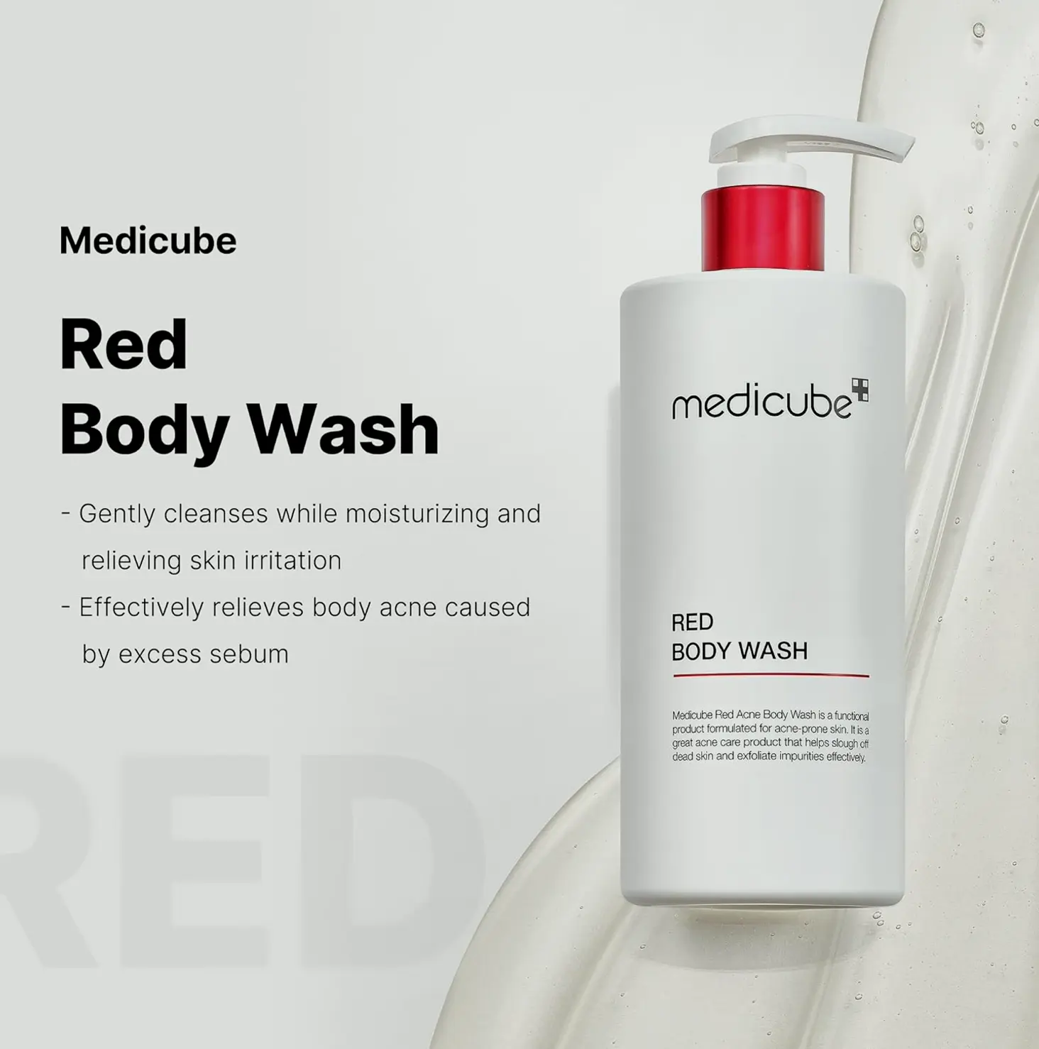 Korean Red Acne Cleanser 14.52 Fluid.oz with Salicylic Acid