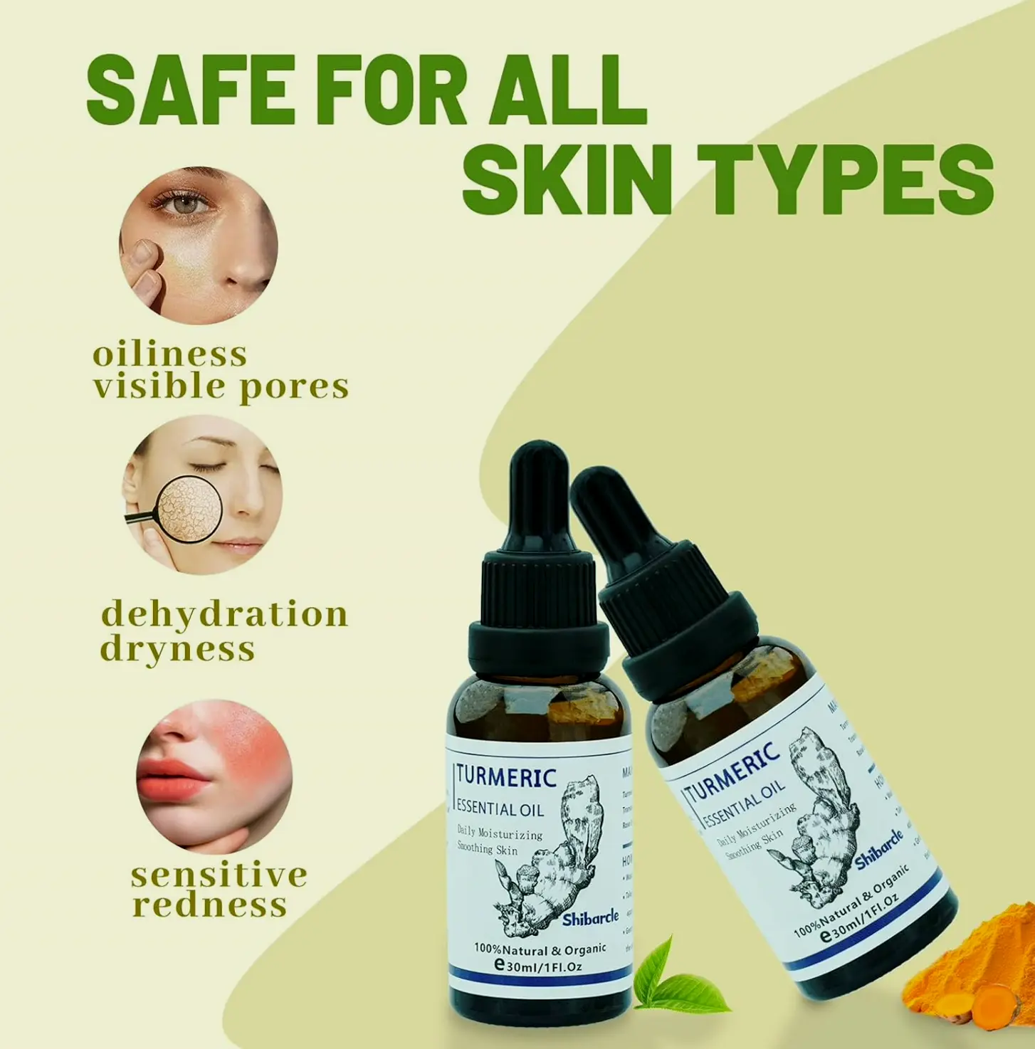 Triple-Pack Curcumin Facial Serum and Vitamin C