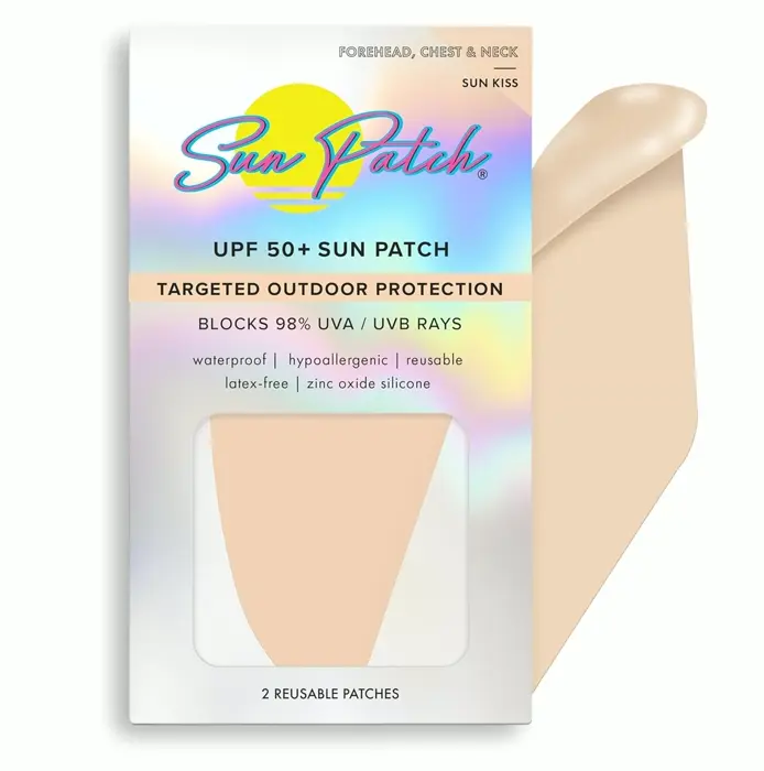 Reusable and Durable Silicone-based Sun Protection Strips for Forehead and Neck