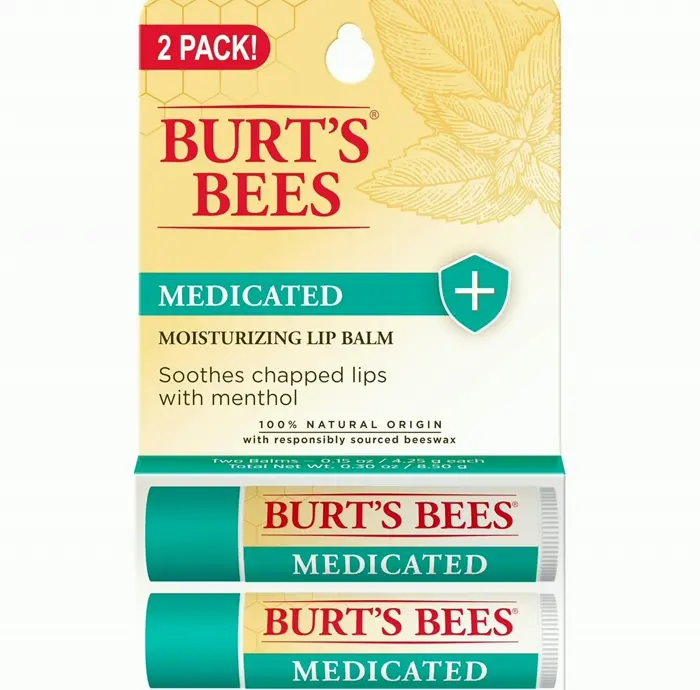Healing Lip Care featuring Eucalyptus and Menthol, Two Tubes, 0.15 oz