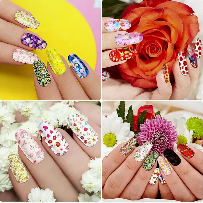 300 Sheets Nail Art Foil Transfer Sticker Kit