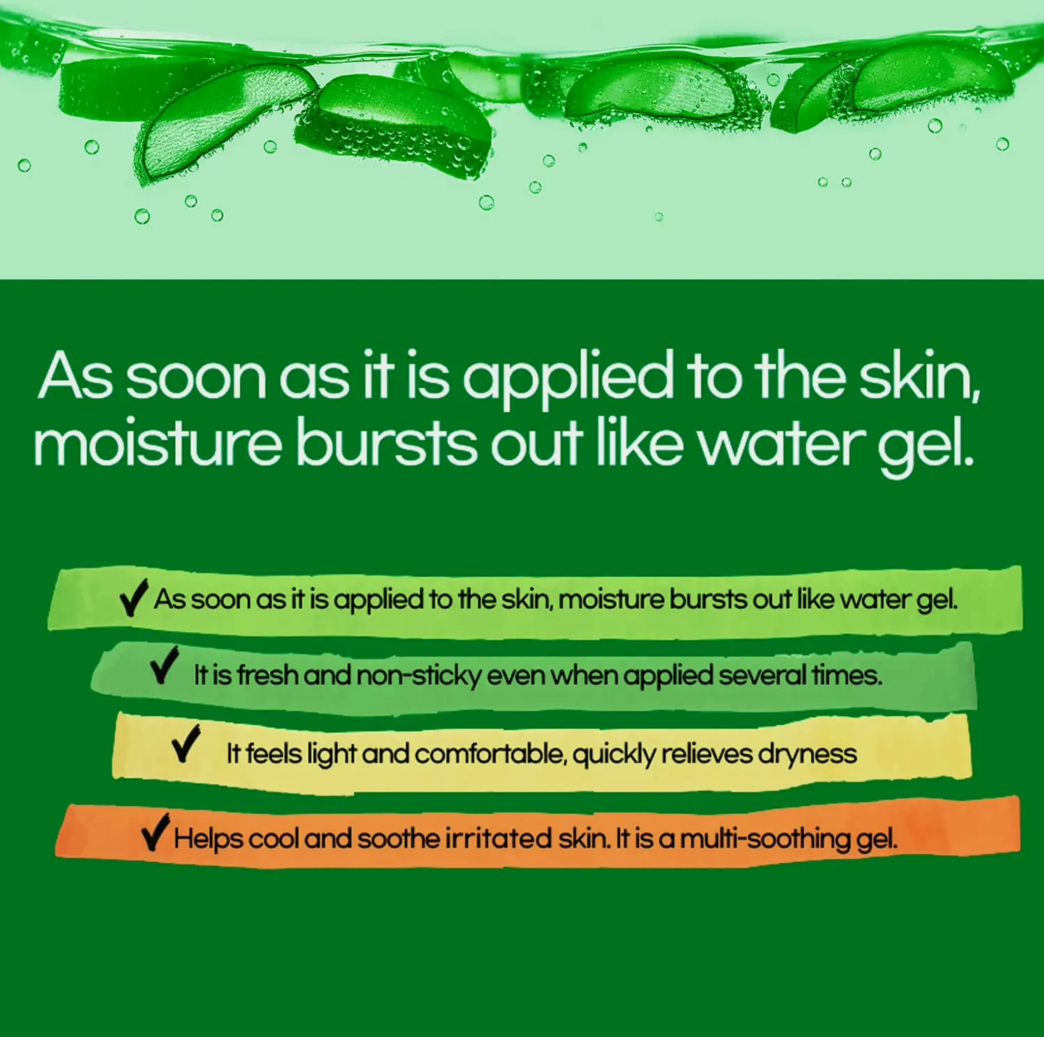 Natural Aloe Vera Soothing Gel for Body & Scalp