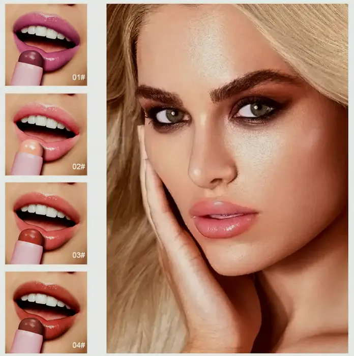 Plumping Colored Lip Balm - Moisturizing Lips Care - 0.17Oz/4.8g - Mauve Whip