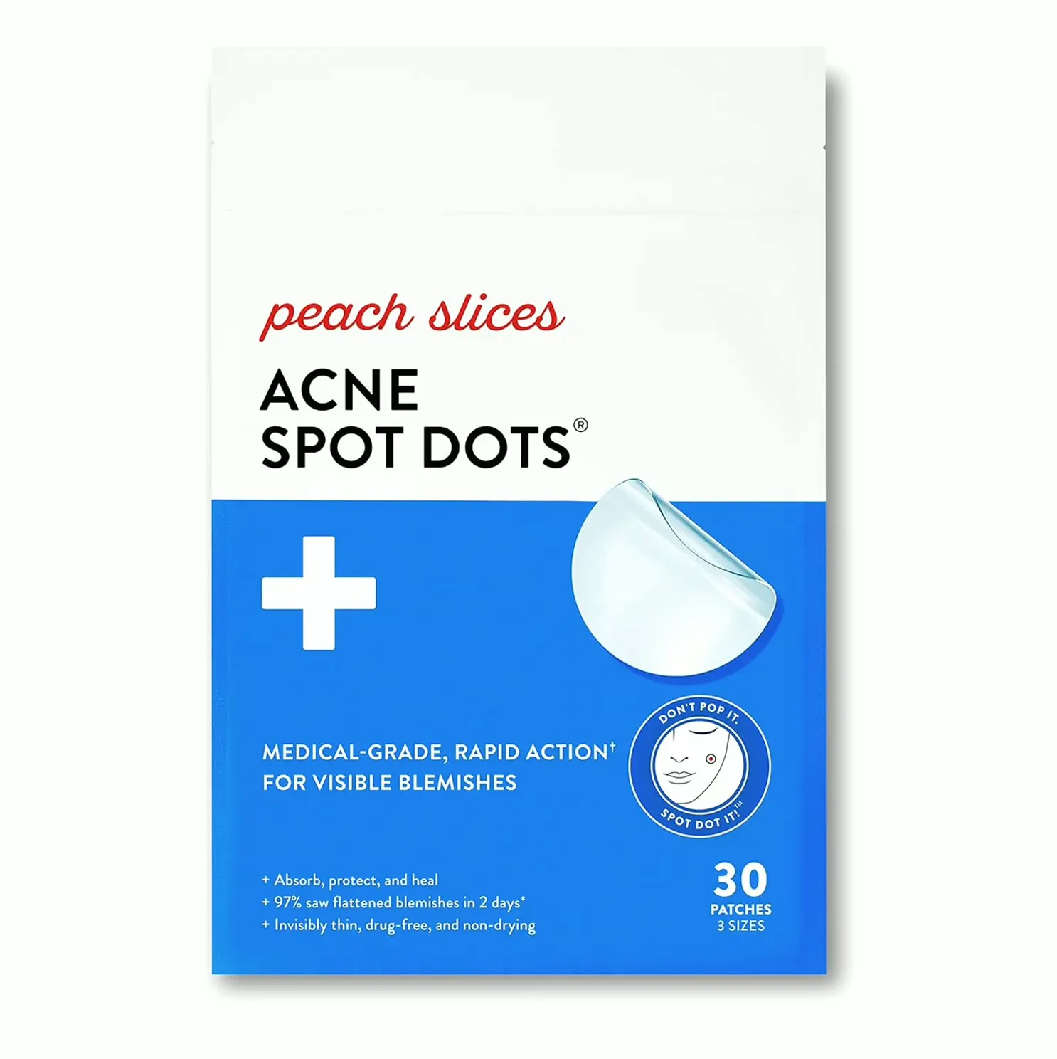 Peach Slices Acne Spot Dots: Hydro Patch Patches (Vegan)