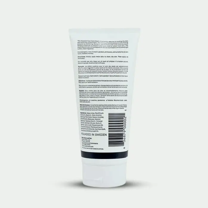 Scandinavian Foot Lotion with High Urethane for Cracked Heels
