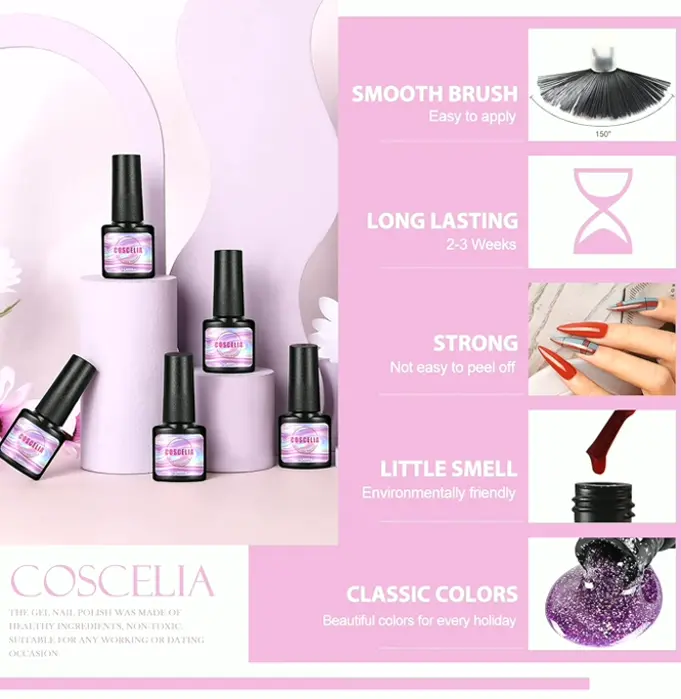 Nail Gel Kit with UV Lamp