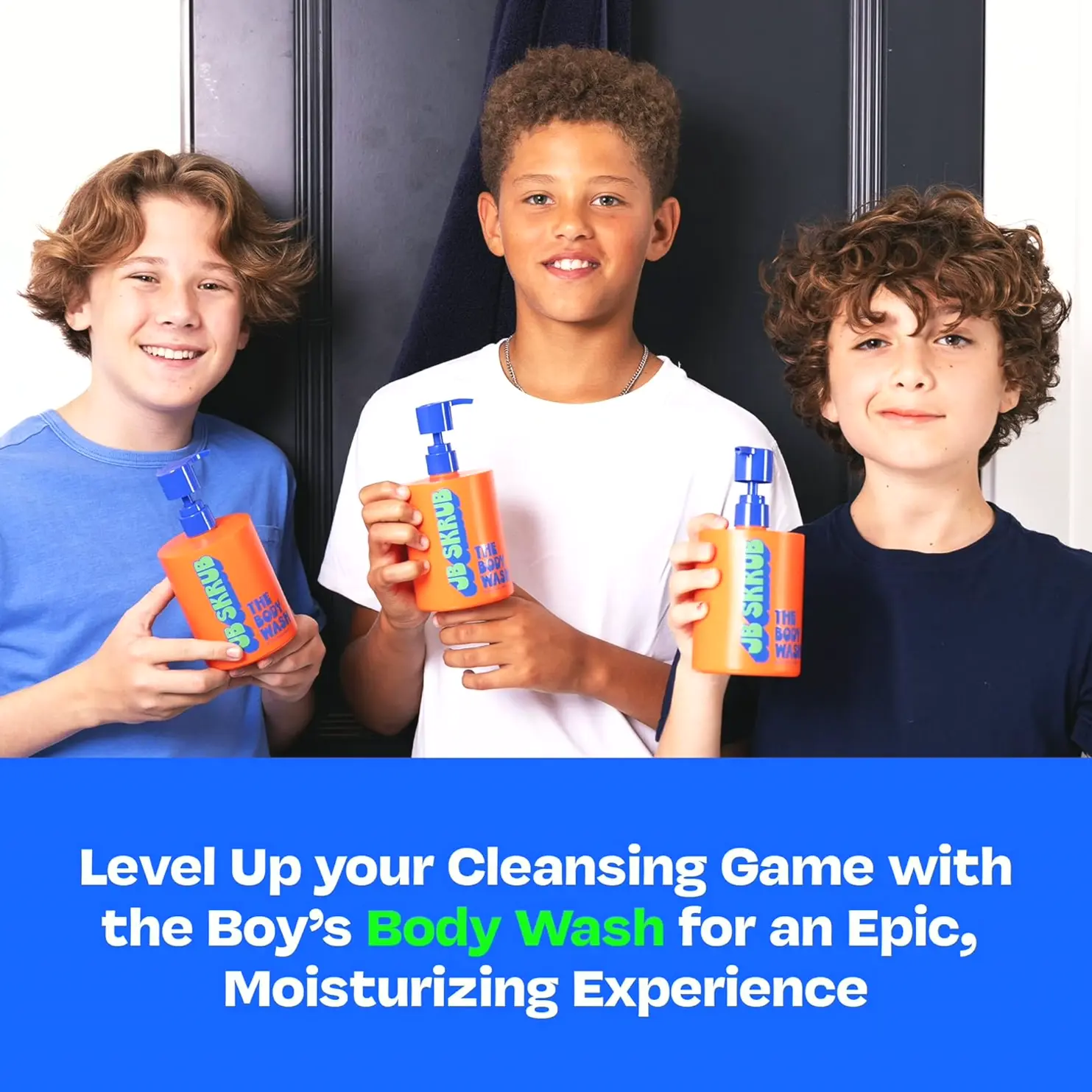 Kids Foaming Fruit-Scented Body Cleanser for Boys - Natural Formula - 14 Oz