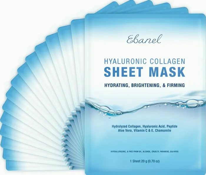 Ebanél Set of 15 Sheet Masks with Collagen