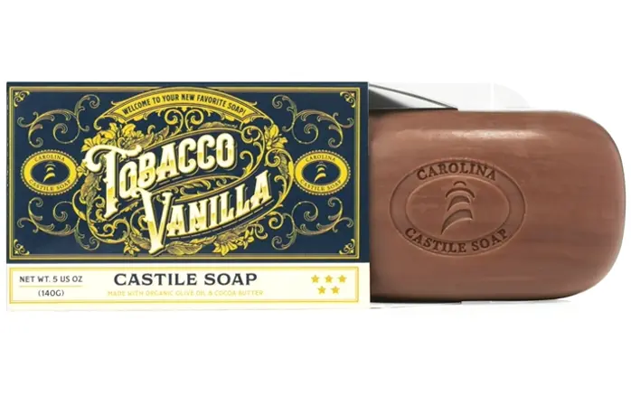 Castile Soap for Guys w/Cocoa Butter - Vegan Mens Soap