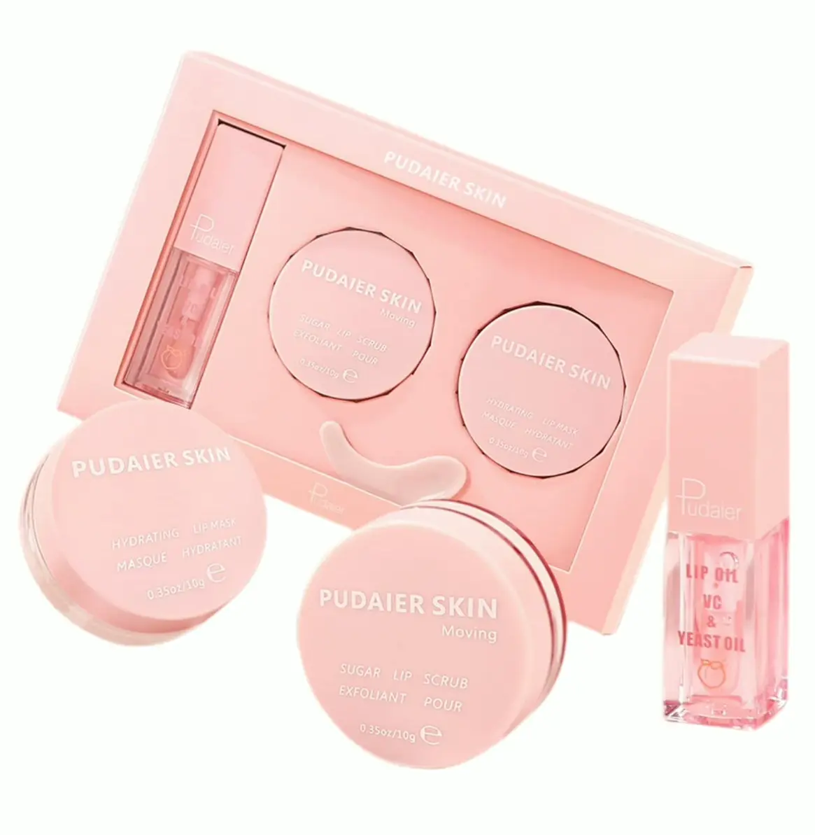Moisturizing Lip Care, 3 Pcs Makeup Set for Shiny and Nourishing Lips
