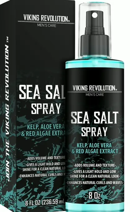 Norse Retort Oceanic Salt Mist for Hair Men - Kelp, Aloe Vera & Algae 8 oz