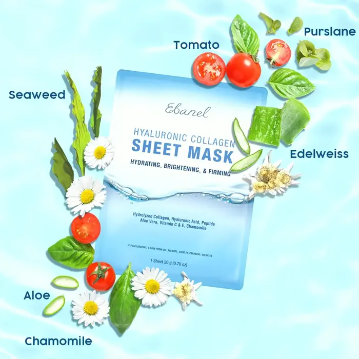 Ebanél Set of 15 Sheet Masks with Collagen