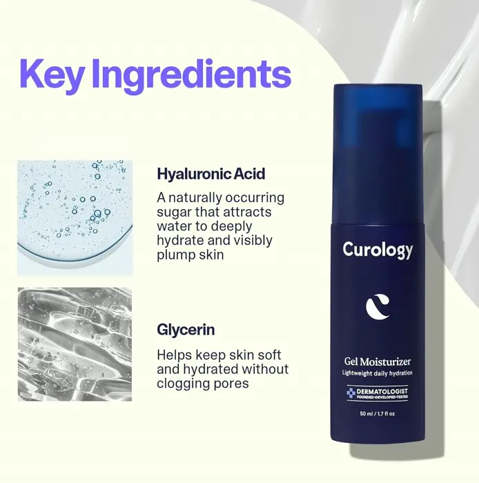Curology Lightweight Gel Facial Hydrator, 1.7 fl oz
