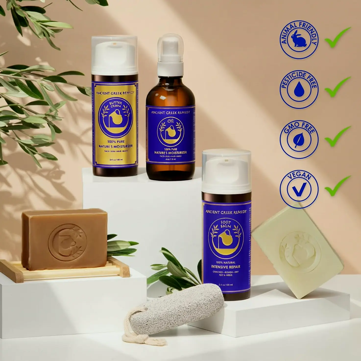 Natural Skin Care Present Kit - Lavender-Scented Spa Basket