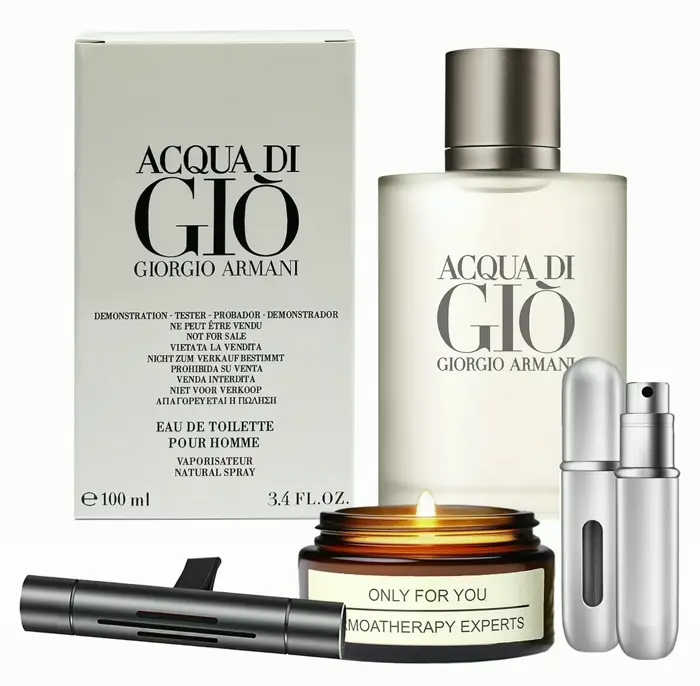 Aqua De Gioia Fragrance Set with Lavender-Infused Soy Candle