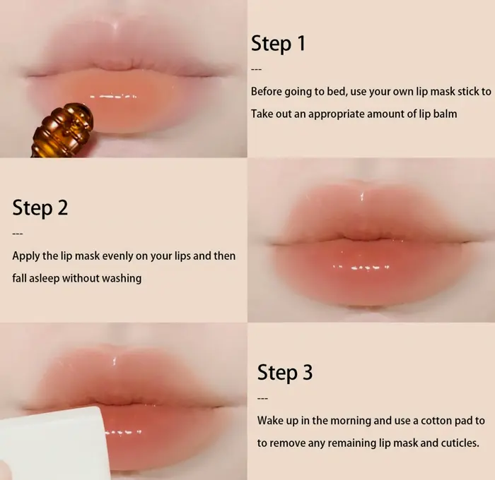 Sweet Lip Balm Mask Set: Honey & Strawberry