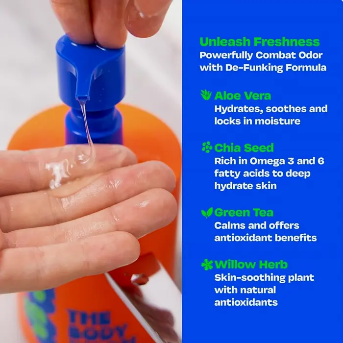 Kids Foaming Fruit-Scented Body Cleanser for Boys - Natural Formula - 14 Oz